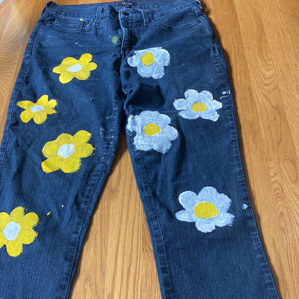 Flower jeans